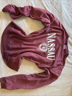 Champion Maroon Nassau Crewneck Sweatshirt